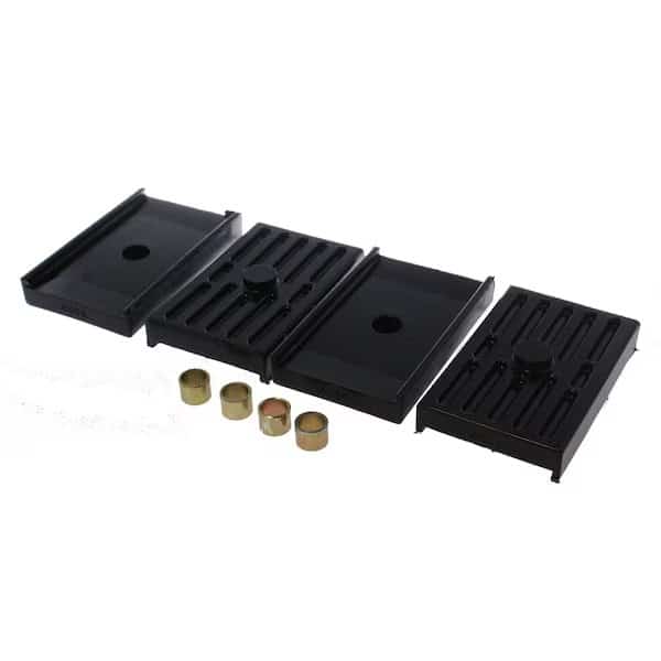 Leaf Spring Insulator Pad, Black; Polyurethane