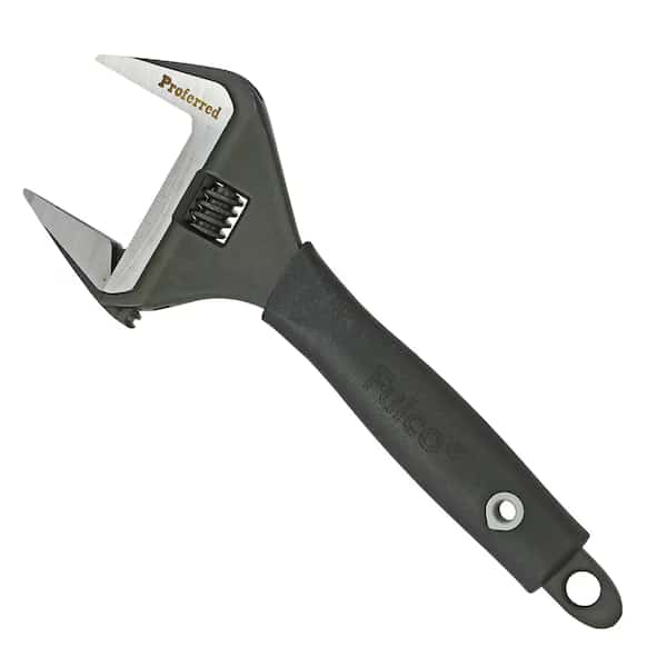 12" Plumbing Adjustable Wrench, Phosphate Finish