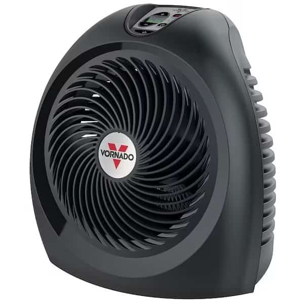 VORNADO AVH2 Series EH1-0104-06 Smart Vortex Heater, 5120 Btu, 120 V, Black