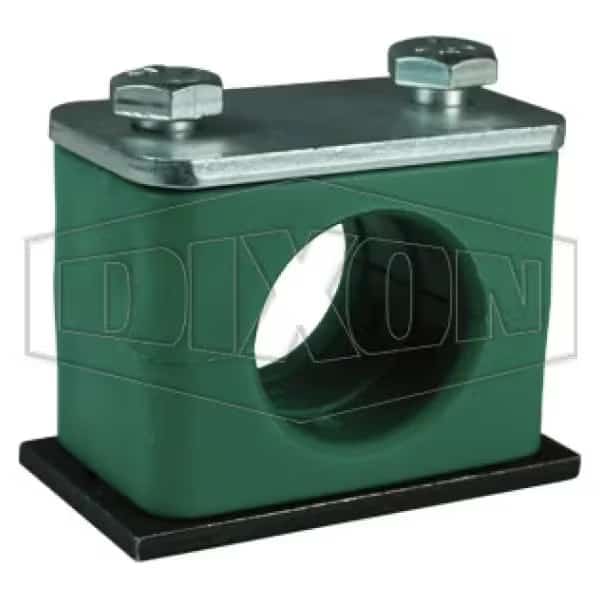 Heavy Duty Pipe Clamp, 1/4 in, Polypropylene/Steel