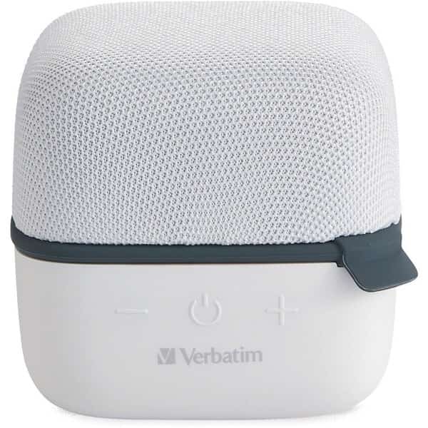 VerbatimÂ Wireless Cube Bluetooth Speaker, White