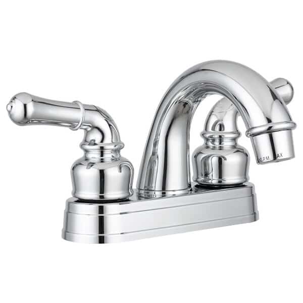 Used For Lavatory Single Piece Deck Mount Classical Arc Spout 2 Teapot Handle Chrome Plated