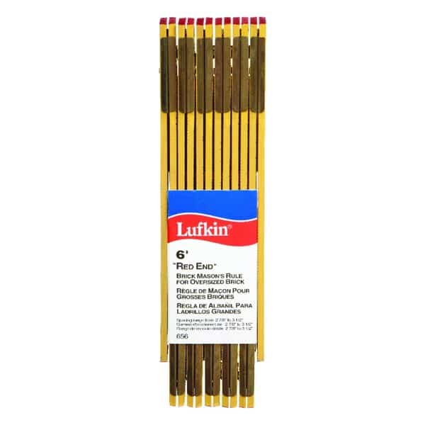 Crescent Lufkin 72 in. L X 5/8 in. W Wood Brick Mason Folding Rule SAE