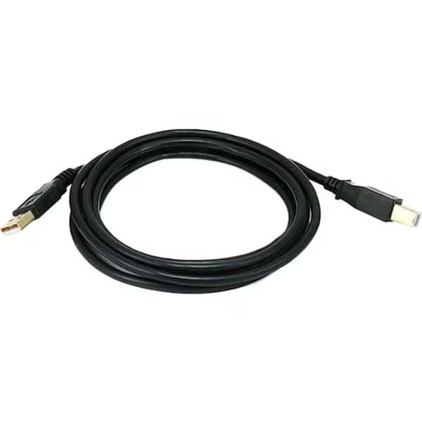 USB 2.0 Cable, 6 ft.L, Black