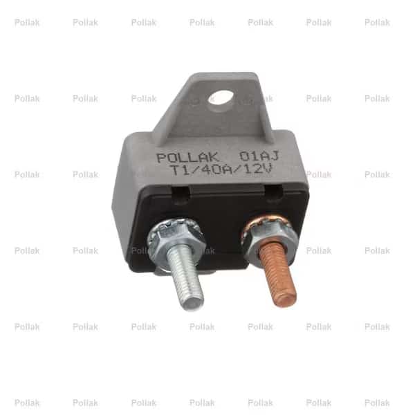 40 Amp 12 Volt DC Single Pole Thermal Type Plastic Cover Automatic Reset