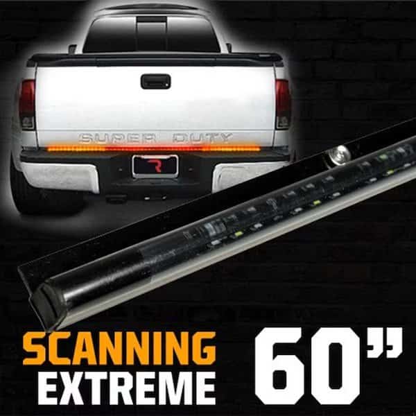 60IN TAILGATE BAR W/ AMBER SCANNING LED TURN SIGNALS & RED L.E.D. BRAKE/RUNNING