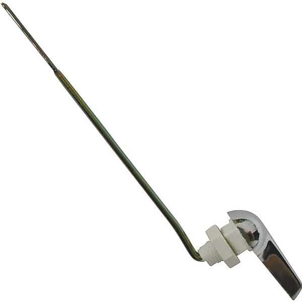 Exclusively Orgill Toilet Flush Lever, Front Mounting, 8 in L Flush Arm, SteelZinc