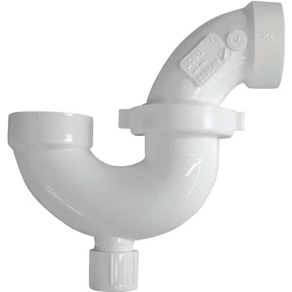 CANPLAS PTrap, 112 in, Hub, PVC, White