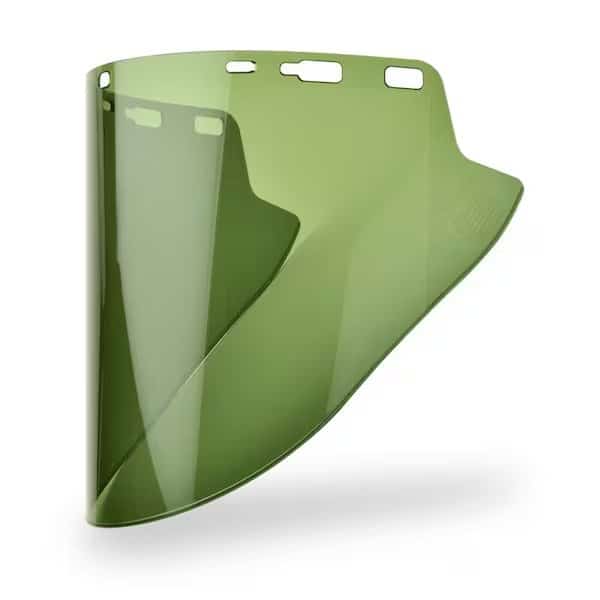 Molded Cylinder Face Shield, Dark Green, Mfr#: FS-18-LG, ELVEX