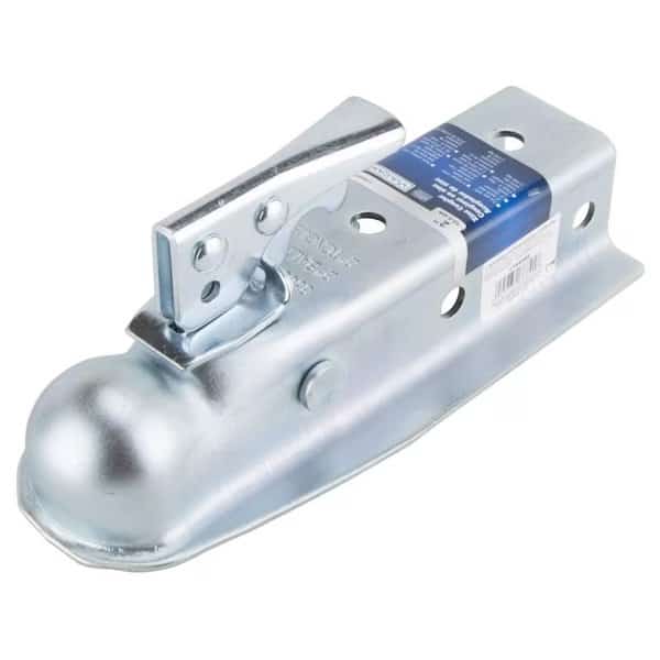 Trailer Coupler, 3500 lb Towing, 2 in Trailer Ball, Lever Latch, Steel