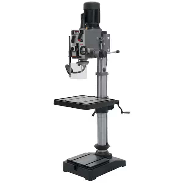 Floor Drill Press, Geared Head Drive, 2 hp, 230V AC V, 20 in Swing, 12 Speed