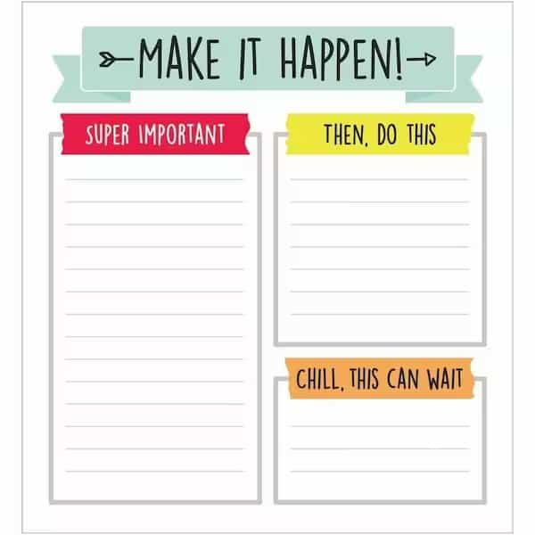 Aim High Notepad, PK6