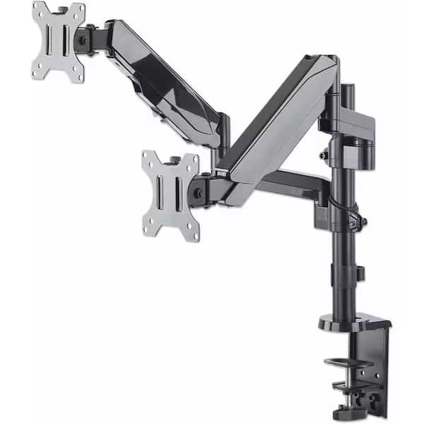 Universal Gas Spring Dual Monitor Mount