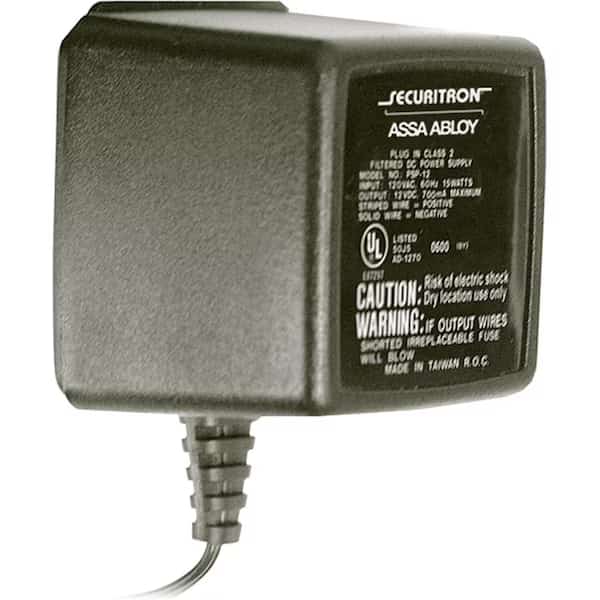 Power Supply, 12vdc Plug-in, Black