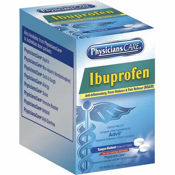 Pain Relief,Tablet,PK125, Mfr#: 90109, PHYSICIANSCARE