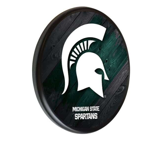 Michigan State University 13" Solid Wood Sign, Holland Bar Stool Co, Mfr#: WSgnPBlkMichSt