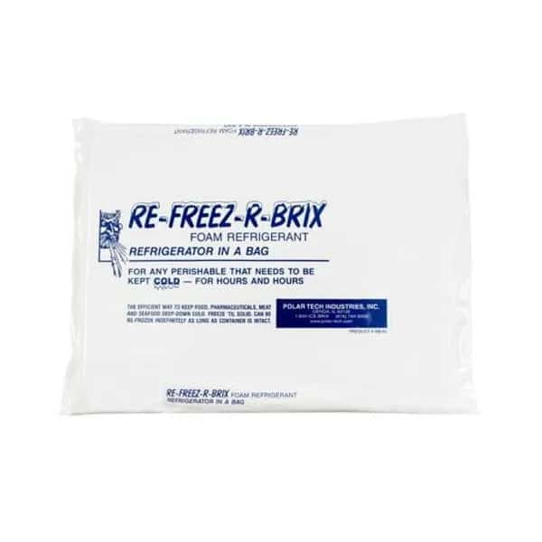 Re-Freez-R-Brix Cold Bricks, 11 1/4" x 9 1/4" x 1", White, PK12