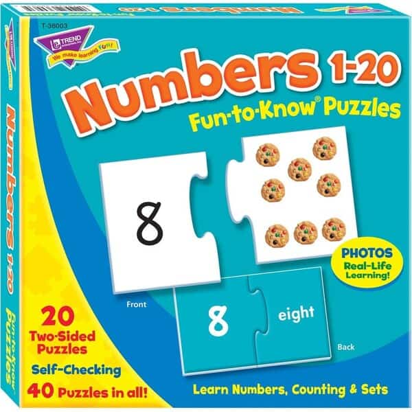 Numbers 1-20 Fun-to-Know Puzzles