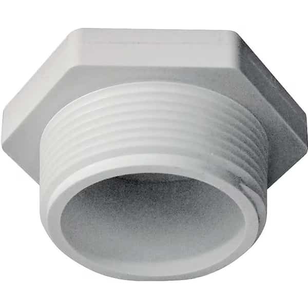 1 1/2IN PVC SCH40 PLUG MPTWHITE XIRTEC140