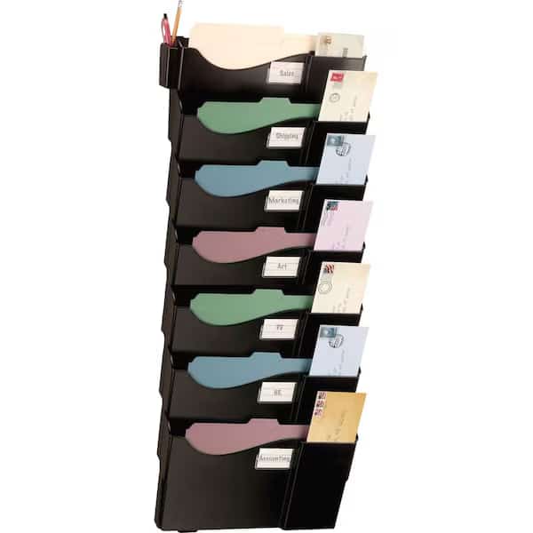 Officemate7 Pocket Starter Filing System Black