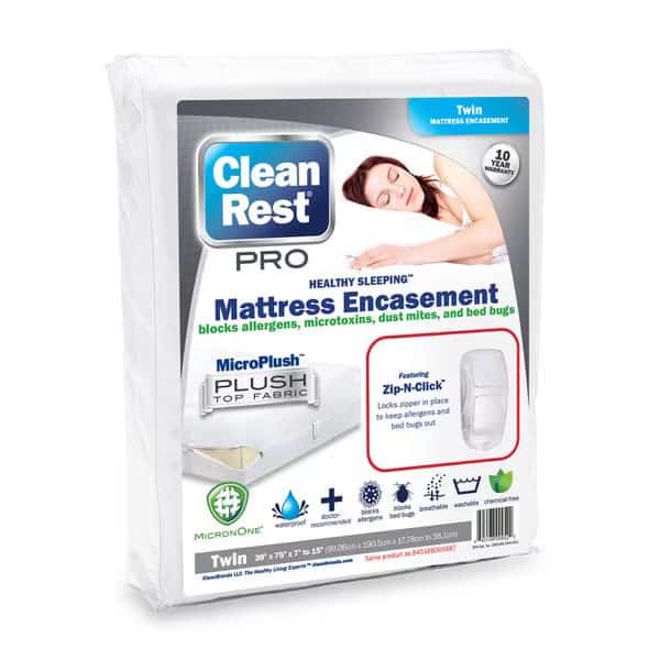 CleanRest PRO Mattress Encasement,Twin , Mfr#: 845168001687 (set of 4)