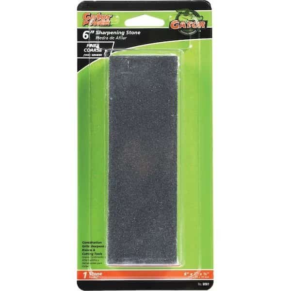 6061 Combination Sharpening Stone, 6 in L, 2 in W, 34 in Thick, CoarseMedium
