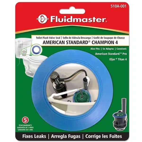 Toilet Flush Valve Seal, 275 in ID x 43 in OD Dia, Rubber, Blue