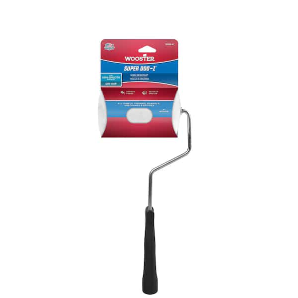 Paint Roller Frame, 4 Wire Cage, Plastic Handle, 4" Rollers