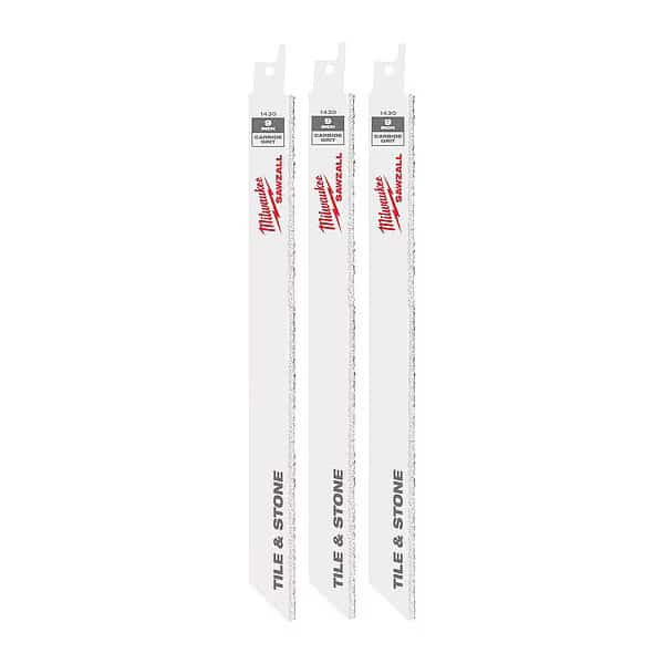9" Carbide Grit SAWZALL Blade (3 Pk)