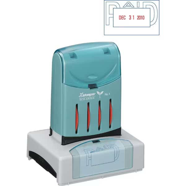 Shachihata 66210 VersaDater Message Dater    Paid    Blue/Red
