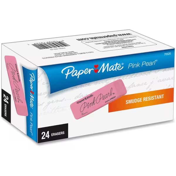 Pink Pearl Eraser, Medium, PK24