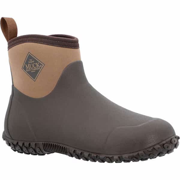 Men's Rubber Ankle Boot, 9 Brown, M2A-900
