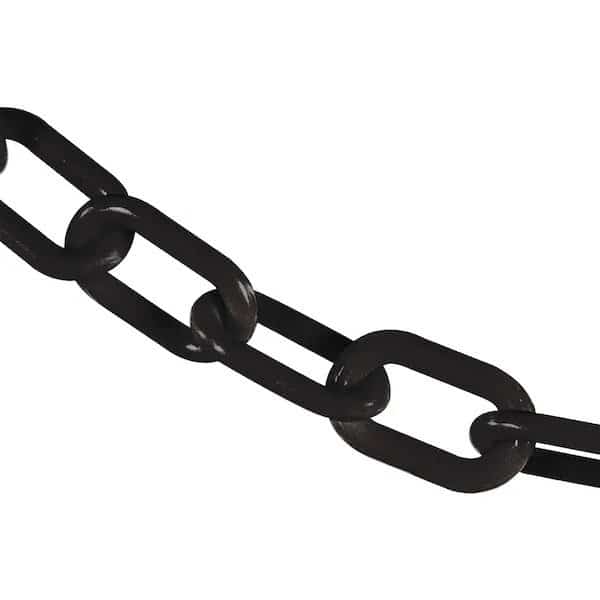2" x 300' Black Heavy Duty Plastic Safety Chain