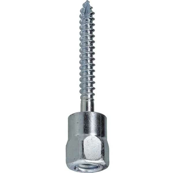 Rod Hanger, Wood, 1/4 in x 2 in Size, 2" L, Carbon Steel Zinc Plated, 100 PK
