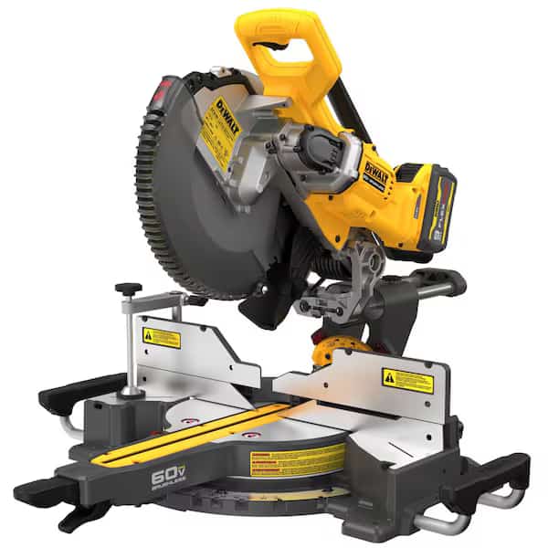 Cordless Miter Saw Kit, 12 in Blade Dia., Max Blade Speed: 3,800 RPM 1 in Arbor Size