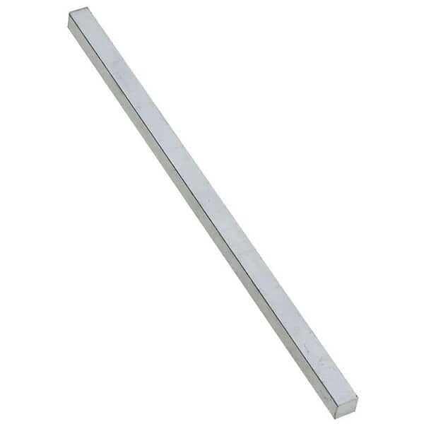 Machine Key, Steel, Zinc, 12 in L