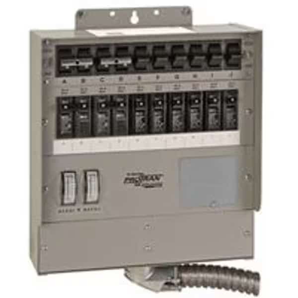 RELIANCE CONTROLS Pro/Tran 2 Series 510C Transfer Switch, 50 A, 120 V, 12,500 W, 1-Phase