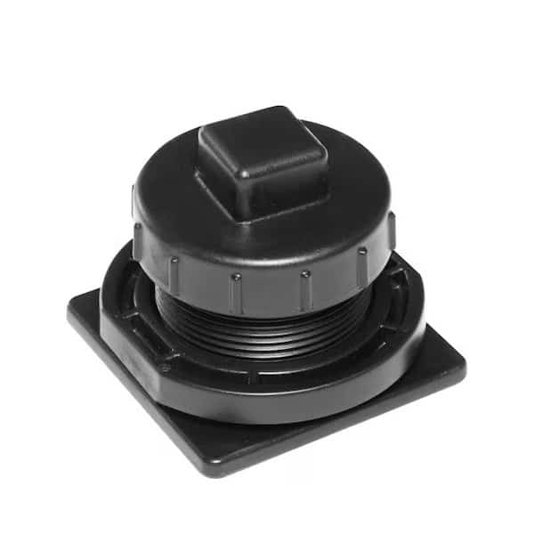 Drain Plug Kit,2 in,NPT,HDPE, Mfr#: FG505012, RUBBERMAID