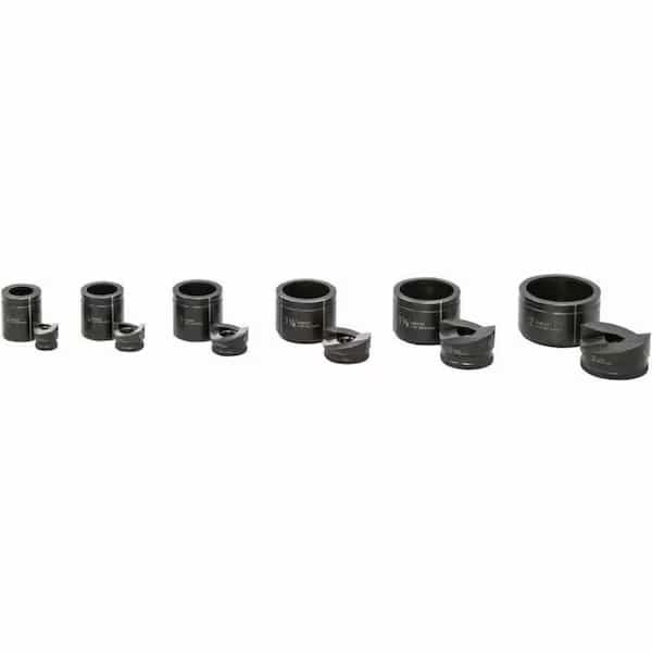 12 Piece Knockout Punch Set, 10 ga Mild Steel or 12 ga Stainless Steel