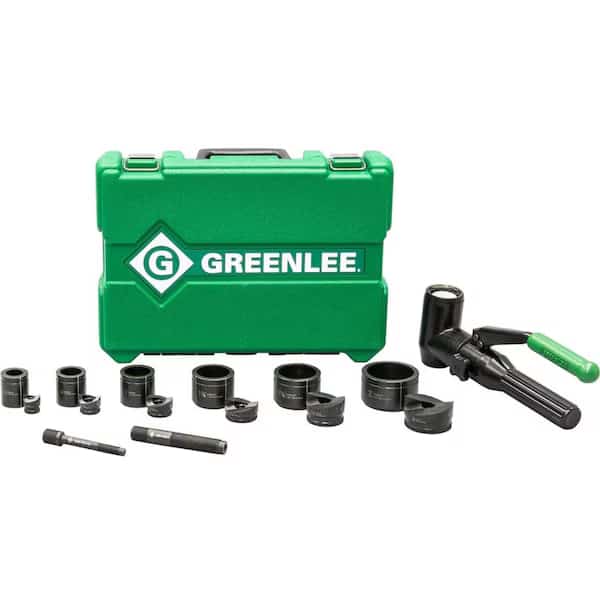 Quick Draw 90 Hydraulic Knockout Kit, 8-Ton Knockout Punch Kit with Slug-Buster, 1/2" to 2"