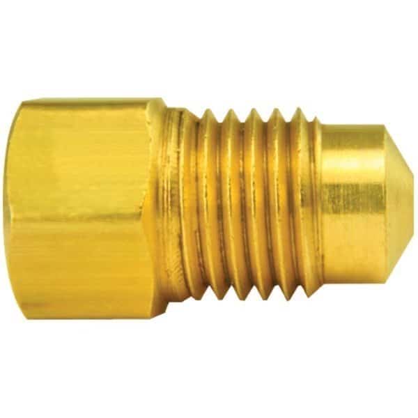 Brass Adapter, Female(3/8-24 Inverted), Male(M13x1.5 Bubble), 1/bag