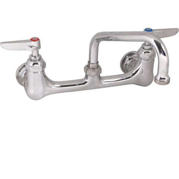 Faucet, 8"Wall , 6"Spt, Leadfree