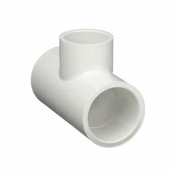3/4 Inch Slip x 1/2 Inch Slip PVC Tee SCH 40