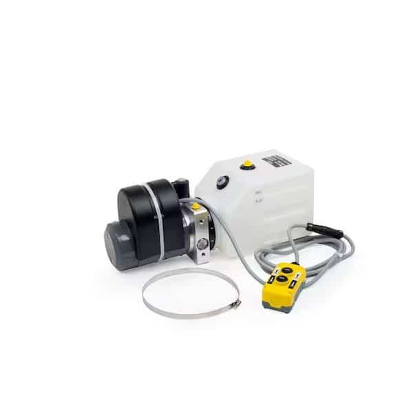 Hydraulic Power Unit 12V DC, Single Acting, 1.2 GPM, SAE 6 Ports, 2800 PSI, 6Qt. Tank
