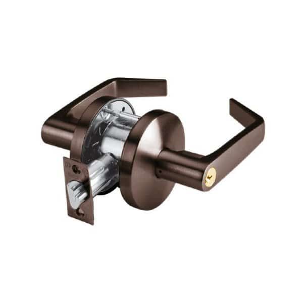 Grade 2 Cylindrical Lock, 53-Entry, LR-Lever, C-Rose, Oil Rubbed Dark Bronze, 2-3/4 Inch Backset,