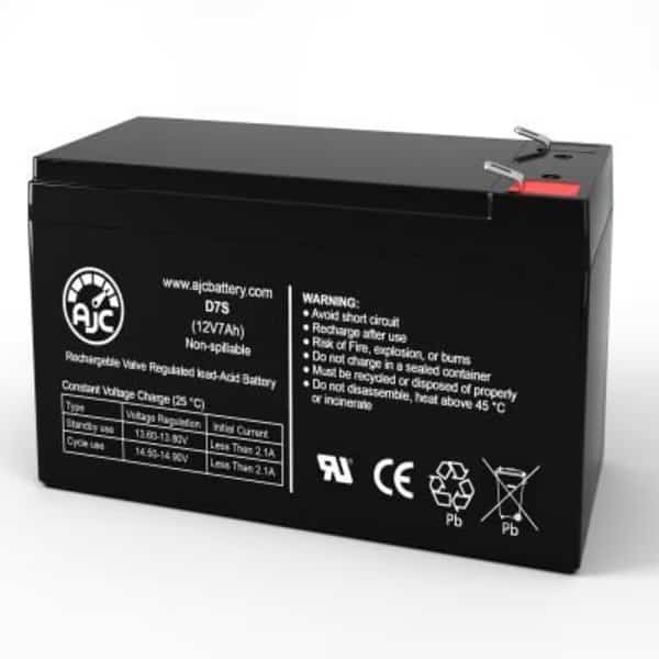 AJC Altronix SMP5PMCTXPD16CB Alarm Replacement Battery 7Ah, 12V, F1