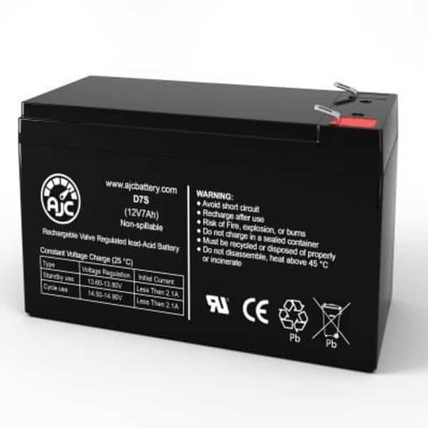 AJC Altronix SMP5PMCTXPD4CB Alarm Replacement Battery 7Ah, 12V, F1
