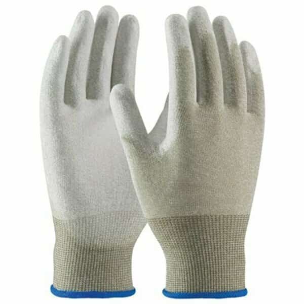 ESD Palm Coated Nylon Gloves - Small, 12PK