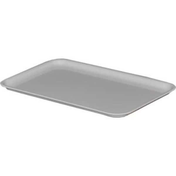 Lid For Storage Tote, 9-3/4 in L, 6-1/8 in W, Gray, Fiberglass