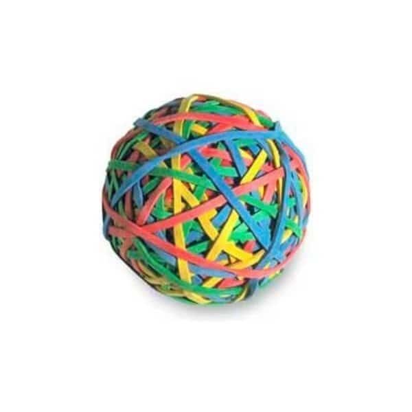 Acco Rubber Band Ball, 275 Assorted Color Bands, 1 Each